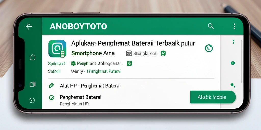 Antarmuka ANOBOYTOTO yang intuitif untuk penghematan baterai.