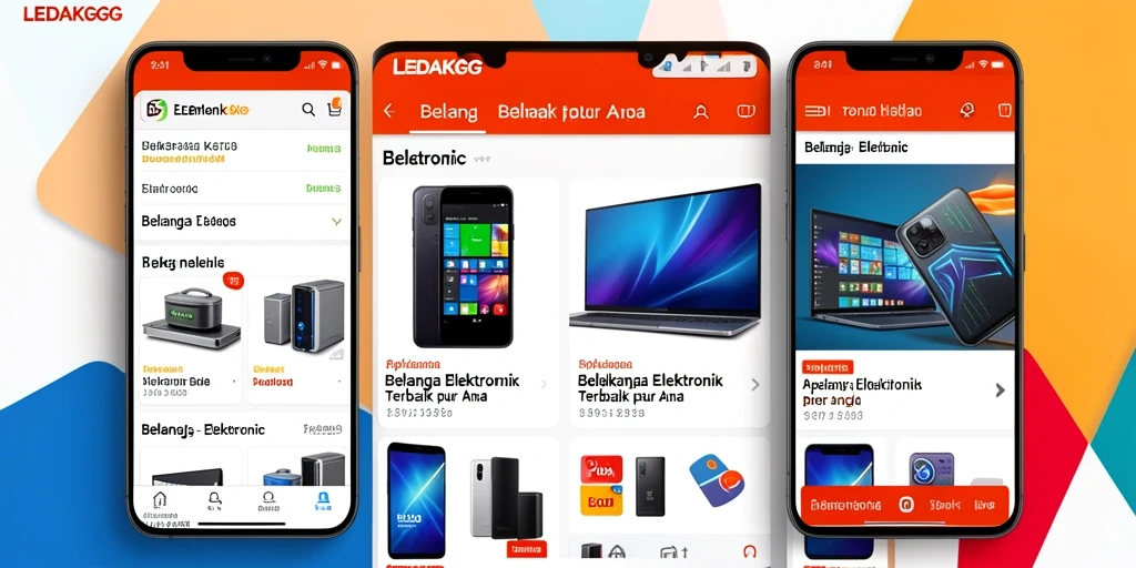 Tampilan antarmuka LEDAKGG yang modern dan menarik.
