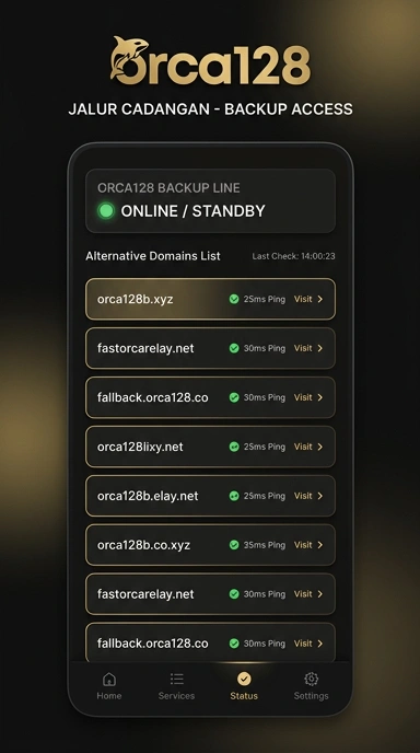 Tampilan link alternatif orca128